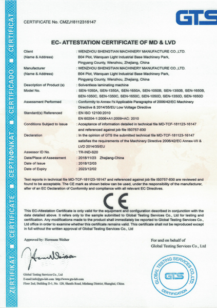 CE Certificate