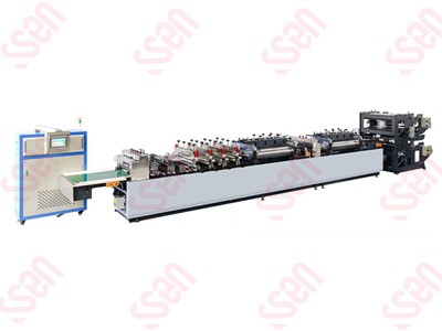 Three side sealing center sealing zipper bag making machine