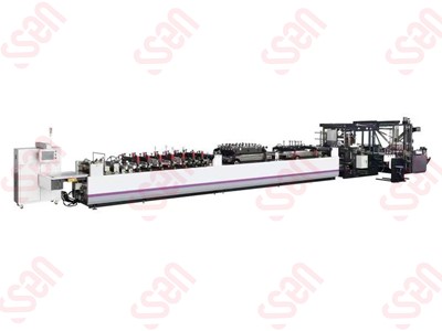 Three side sealing center sealing zipper bag making machine