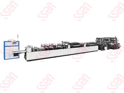 Three side sealing center sealing zipper bag making machine