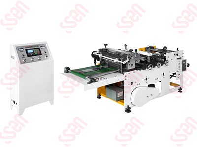 Shrink sleeve PET/PVC label cutting machine