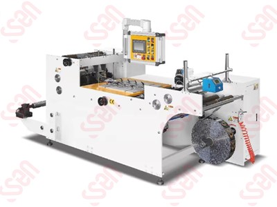 Shrink sleeve seaming machine